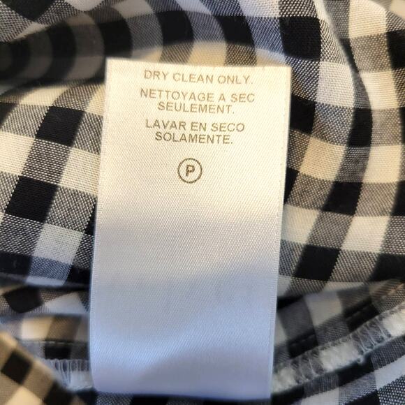 Velvet Graham & Spencer Shirt Women's S Black White Check Classic Preppy Coastal - Picture 7 of 10